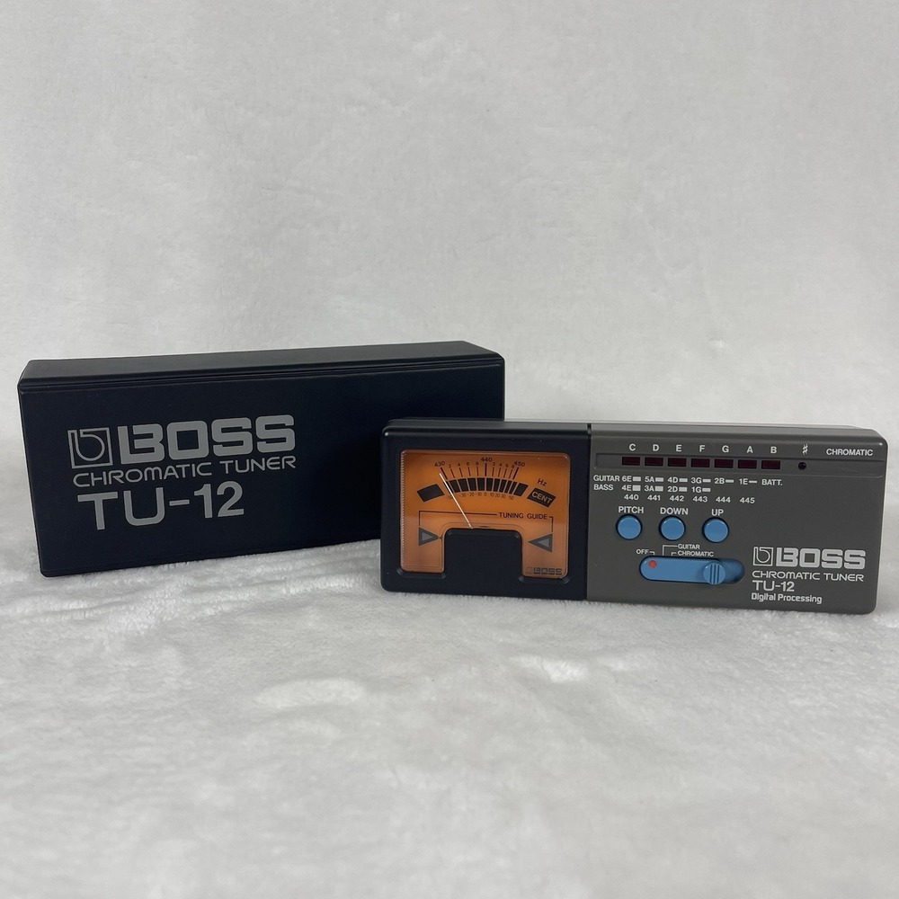 Boss Chromatic Tuner TU-12 Digital Processing Multi Instrument With Case Tested